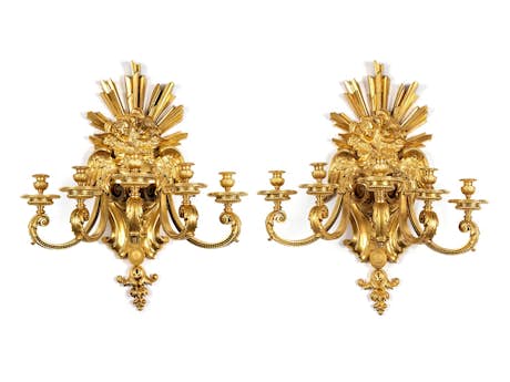 Paar Wandappliken im Louis XIV-Stil